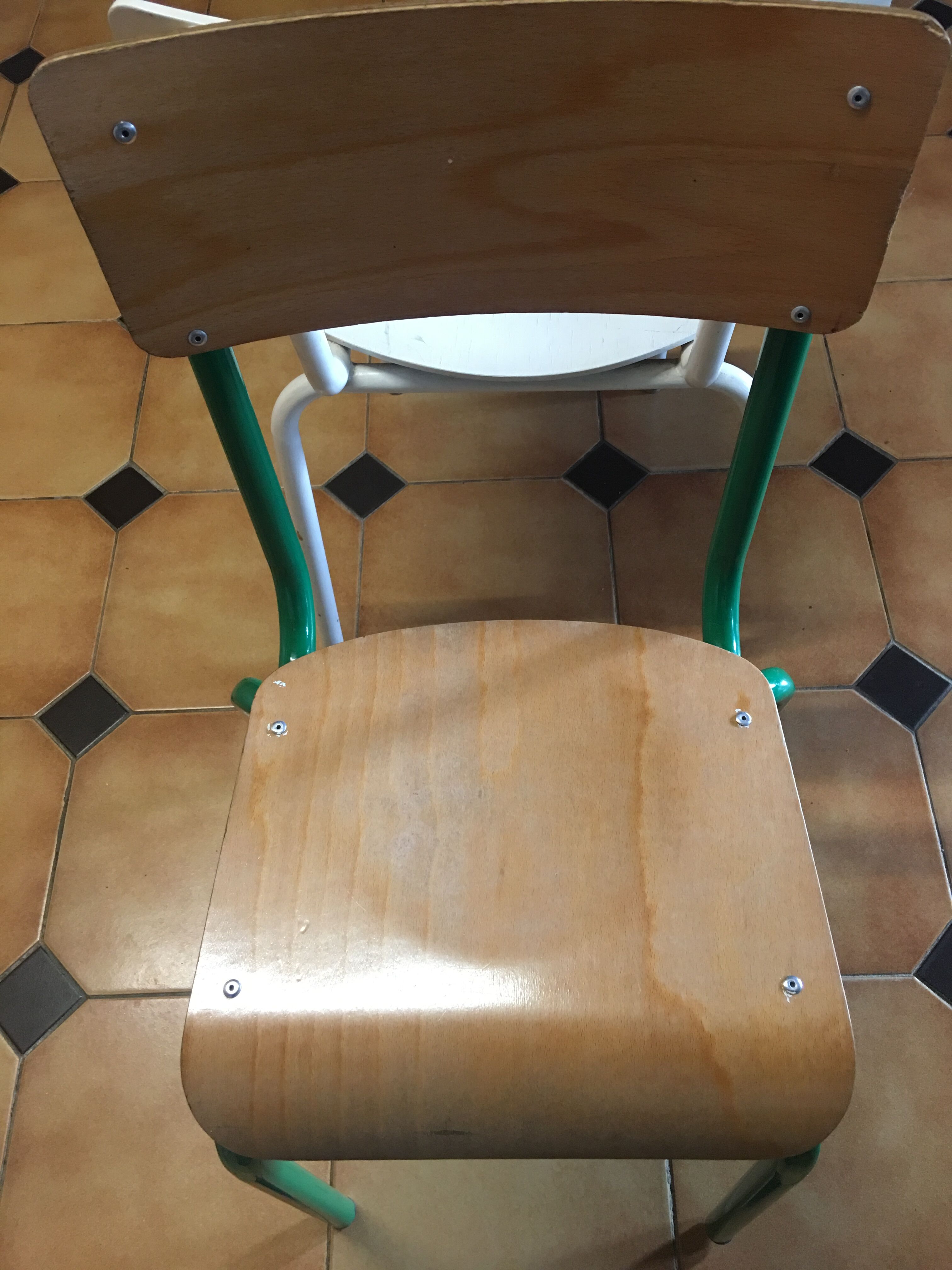 A pair of school Chair