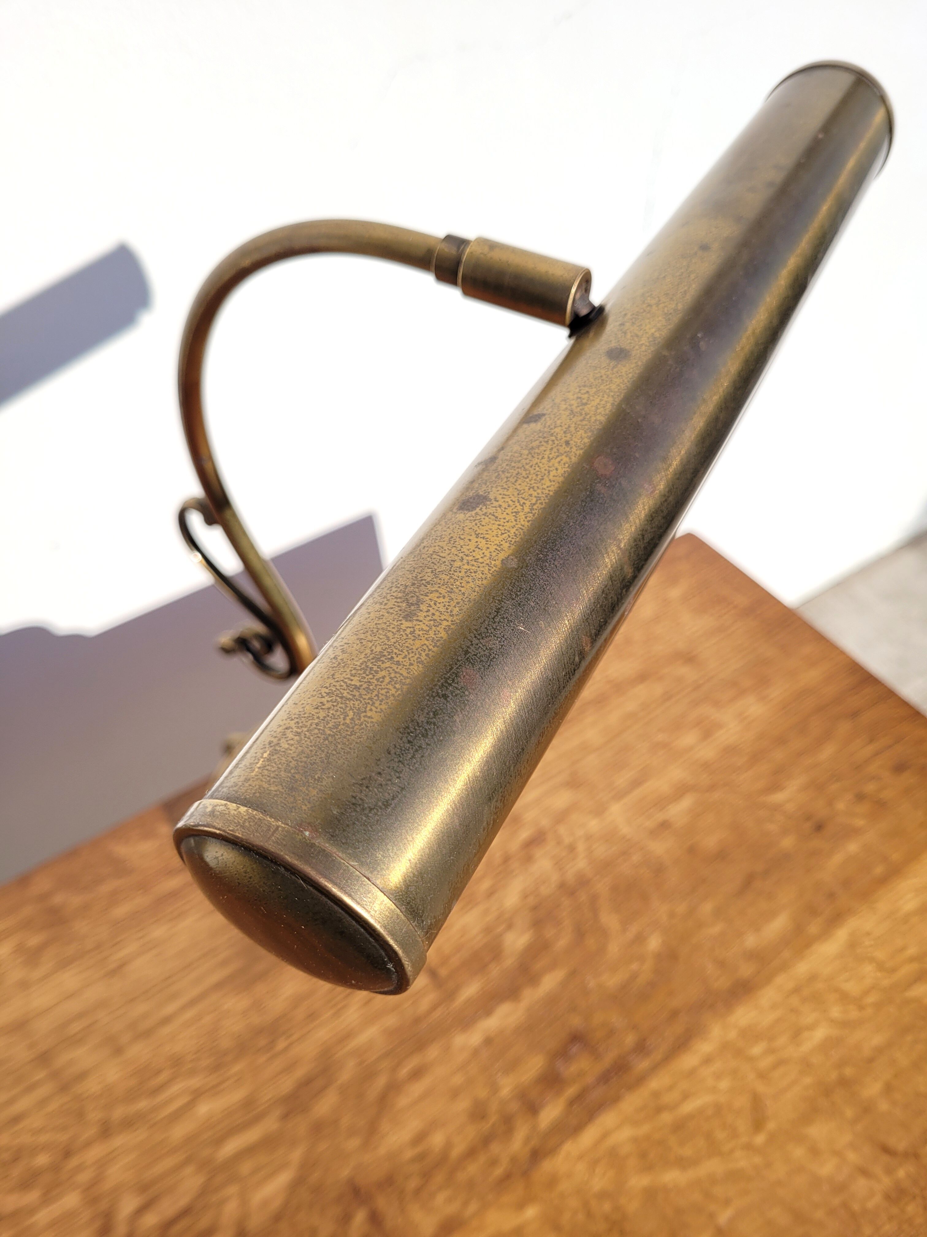 Banker desk lamp brass piano