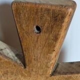 Cutting board in old solid wood