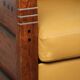 Fauteuil Art Déco jaune de luxe et bien entretenu
