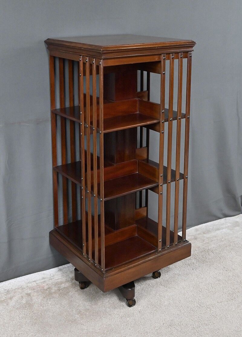 Rotating mahogany library, England – 1st part 20th century