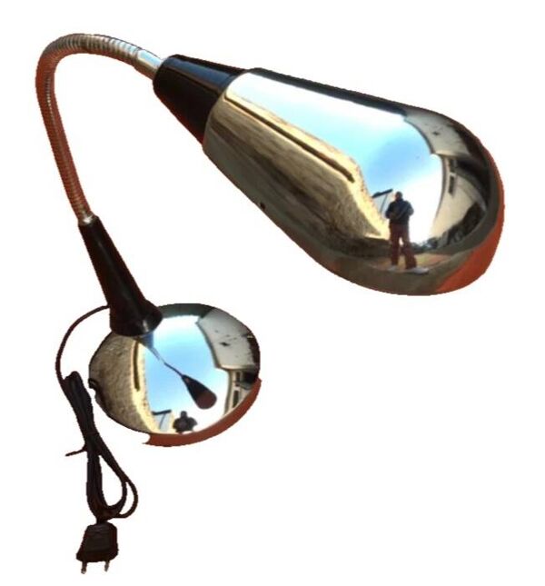 Lampe de bureau italienne dans le style d'Angelo Gaetano Sciolari, années 1970