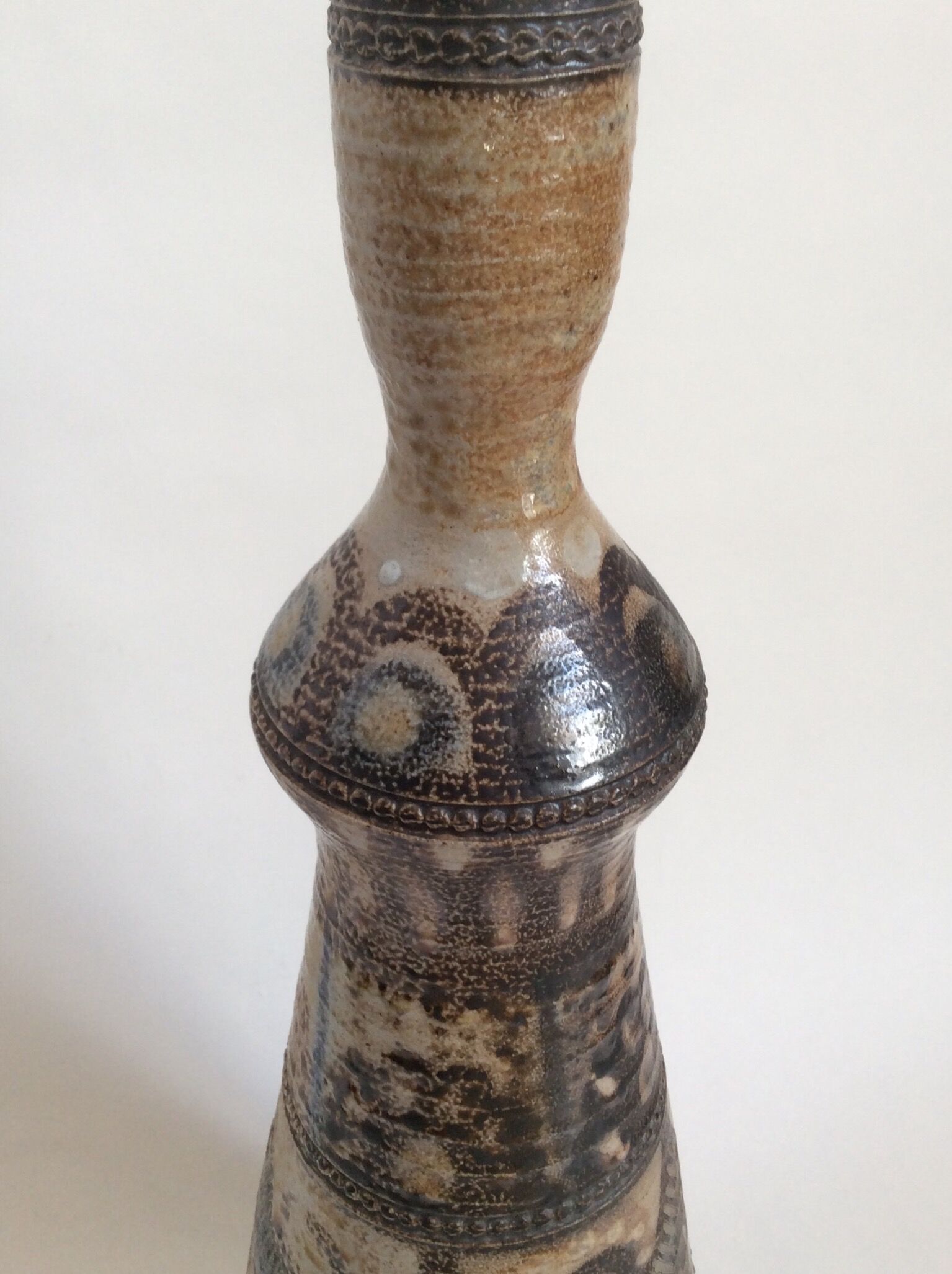 Stoneware signed Jean Claude Courjault lamp