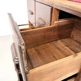 Meuble de métier ancien à 12 tiroirs, circa 1900