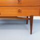 Small vintage Scandinavian teak sideboard from the 1960s.