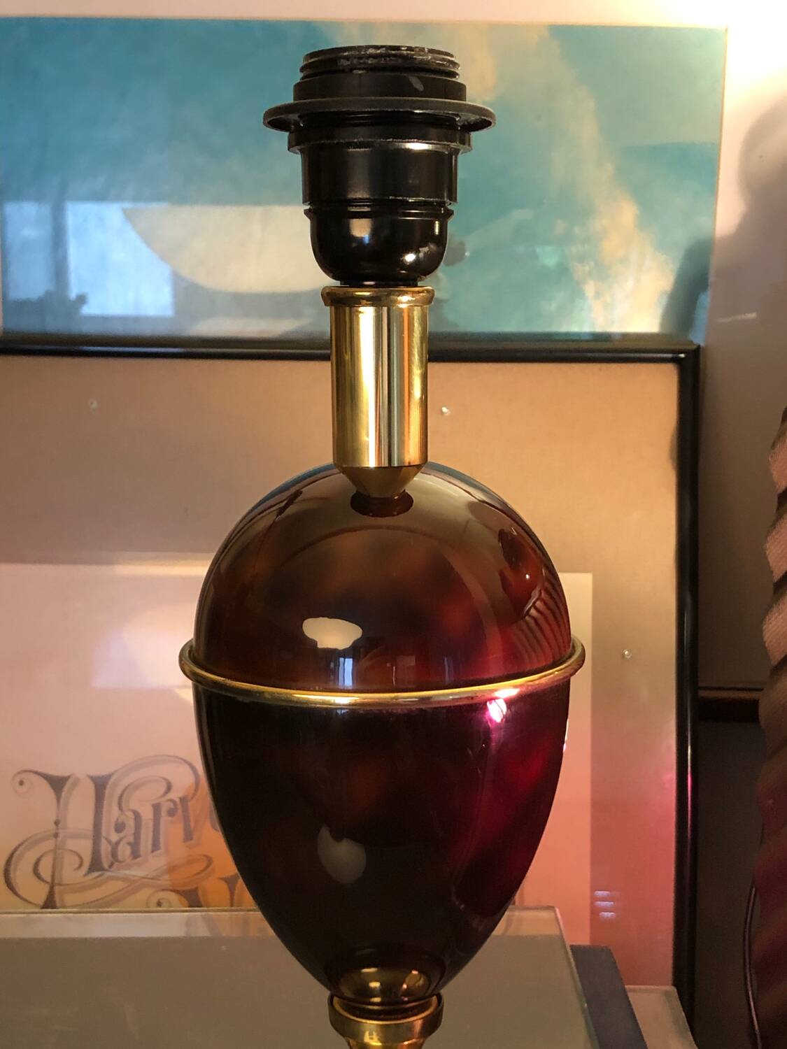 Beautiful brass lamp base