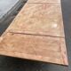 Renovated 1930s Spanish extendable dining table in oak.