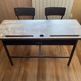 Double-desk school desk