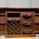 Folding bar. Solid mahogany.
