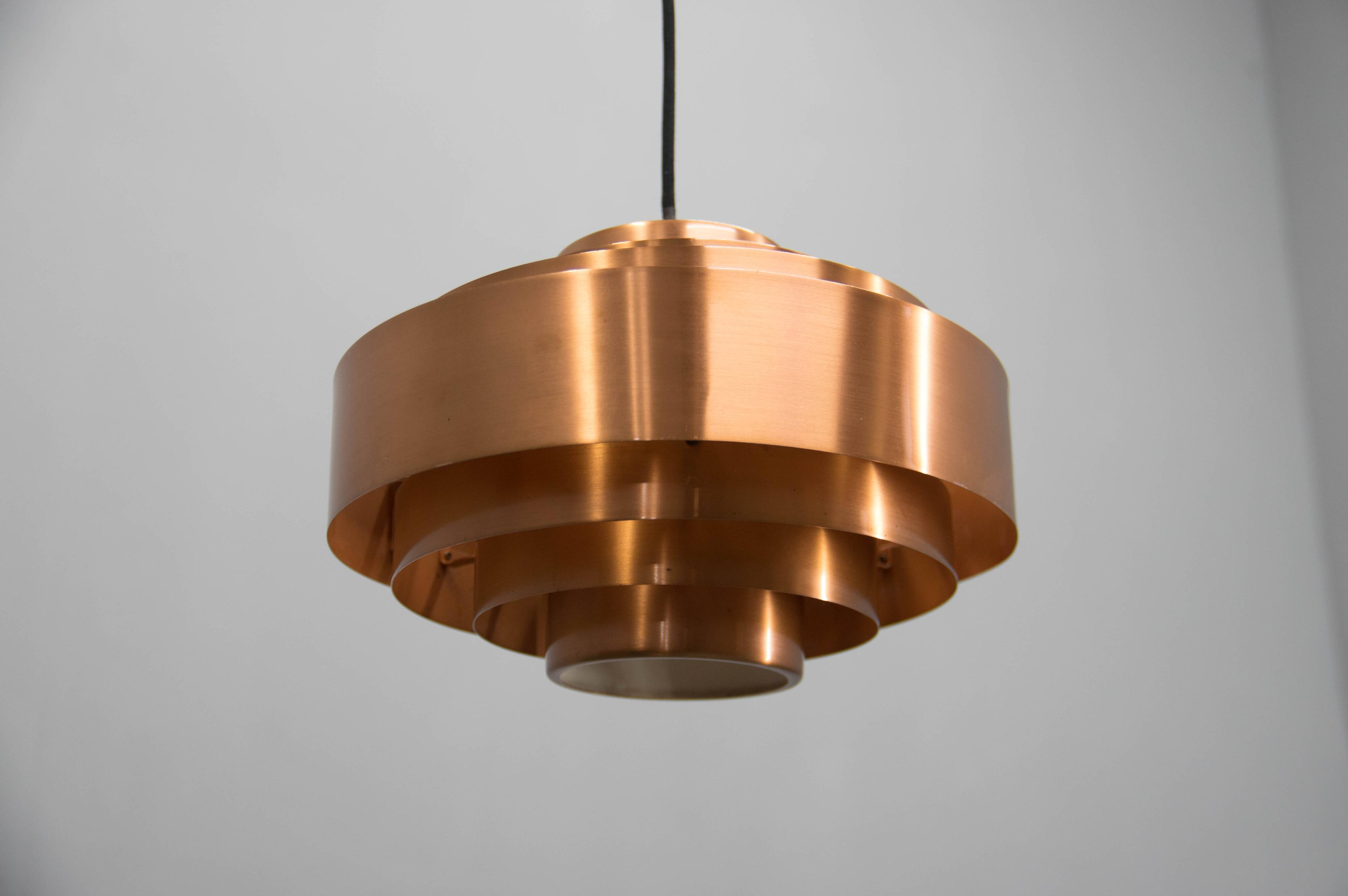 Copper Pendant by Jo Hammerborg for Fog & Morup, 1960s