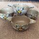 4 glazed terracotta bowls