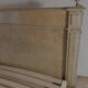 Late 19th century bed – painted maple burl – with base + 135x190 mattress