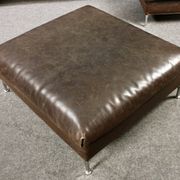 GIGANTIC MODULAR LEATHER SOFA FOR 12 PEOPLE.