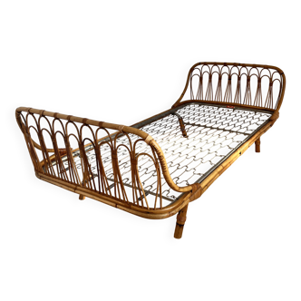 Rattan bed 90x190
