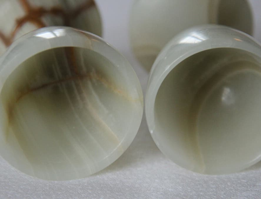 Egg cups duo marble