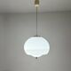 Harvey Guzzini Burgos Hanging Lamp, White Acrylic, 1960s 70s