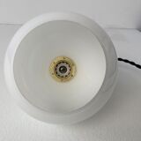 Pair of old opaline pendant lamps 10 cm vintage