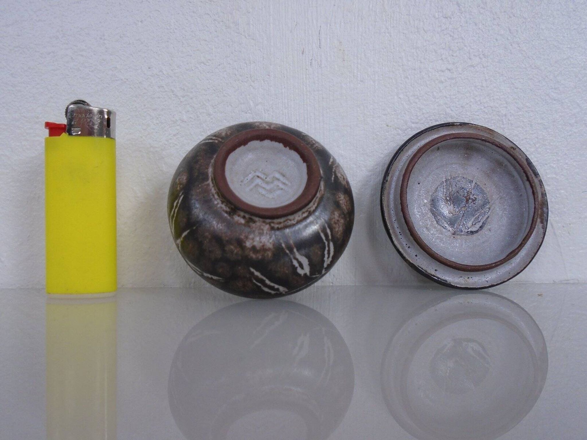 German Studio Ceramic Bowl by Monika Maetzel, 1960s