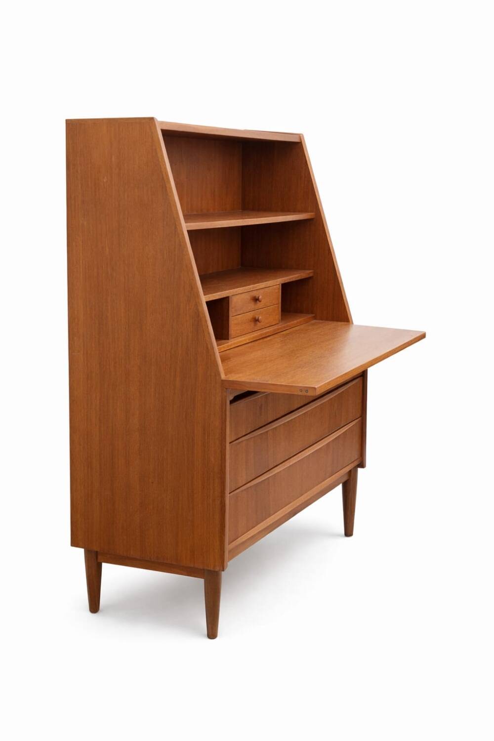Scandinavian teak secretary, Danish manufacture, 1960s.