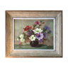 Table HST "Bouquet of Flowers" by J. Terny - 50's frame