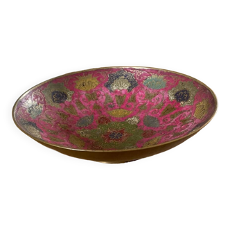 Painted brass bowl