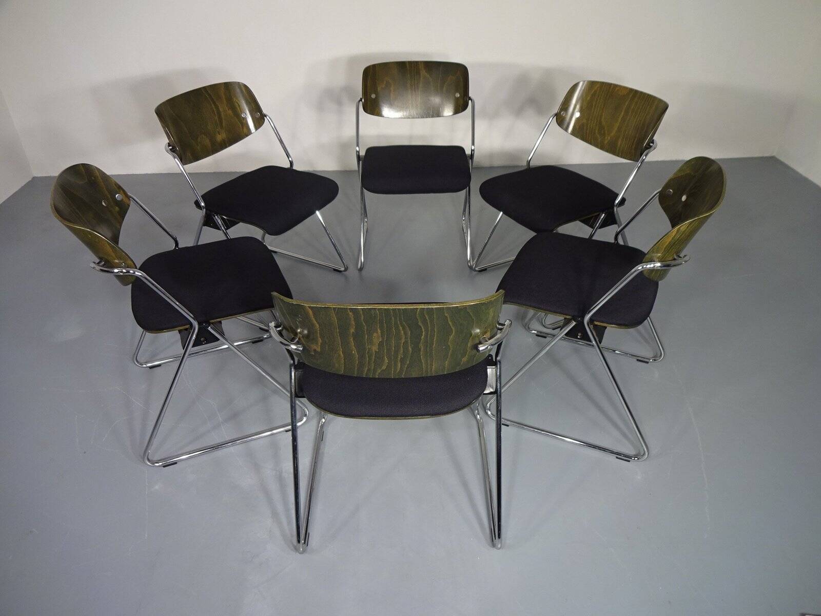 Side Chairs by Georg Leowald for Wilkhahn, 1960s, Set of 6