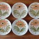 Lot 6 plates + 1 dish faience St Amand years 70
