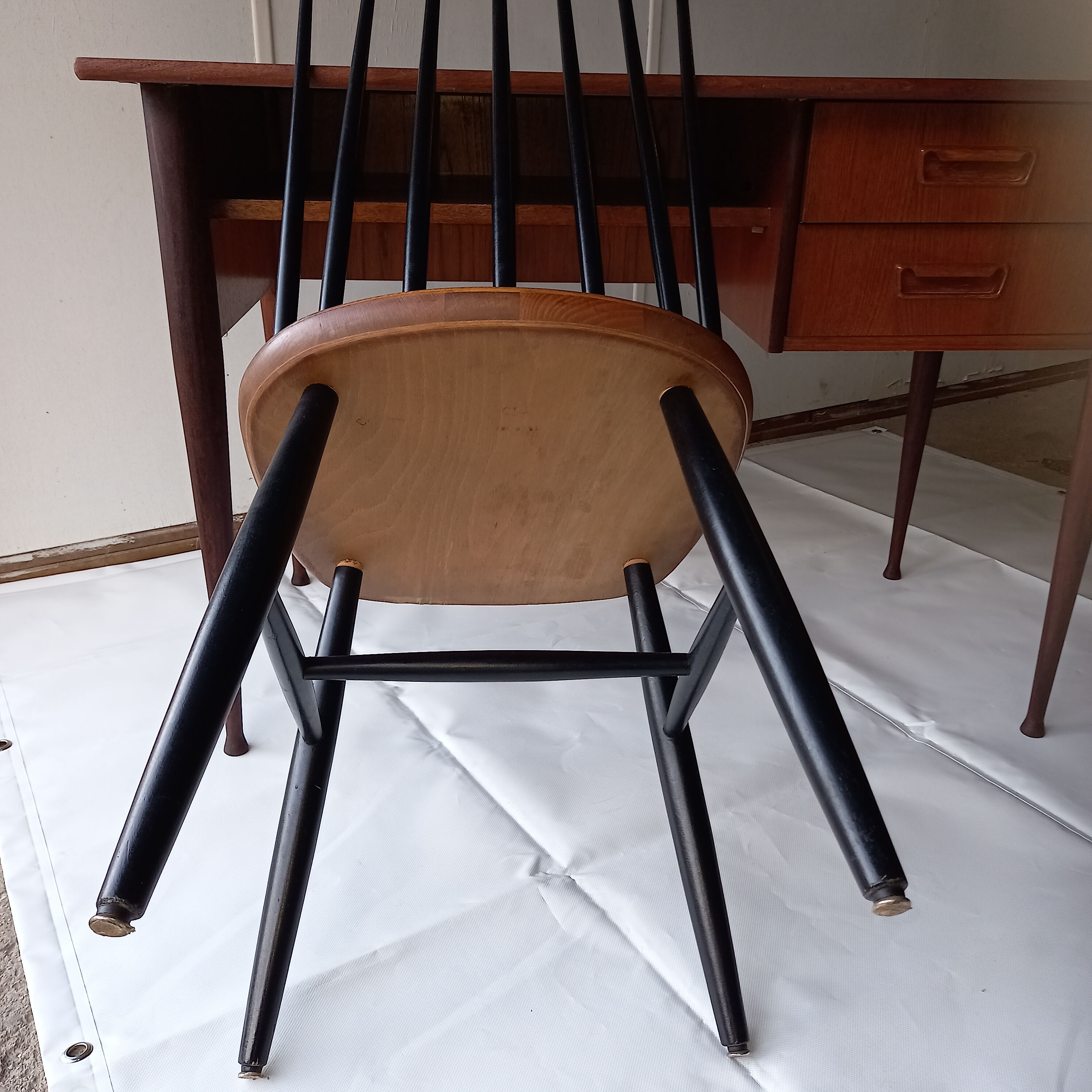 Scandinavian teak office 60s