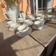 Frélon Frères porcelain service - 12 cups + coffee pot + milk jug F