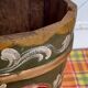 Hand-painted wooden umbrella stand