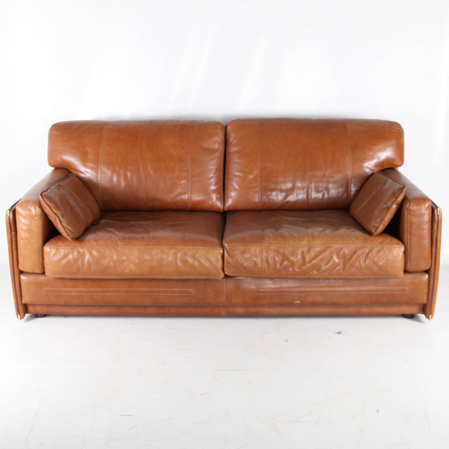 Large leather sofa Roche Bobois