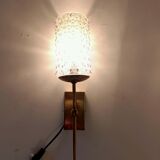 Wall lamp in golden brass Vintage. 1960.