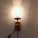 Wall lamp in golden brass Vintage. 1960.