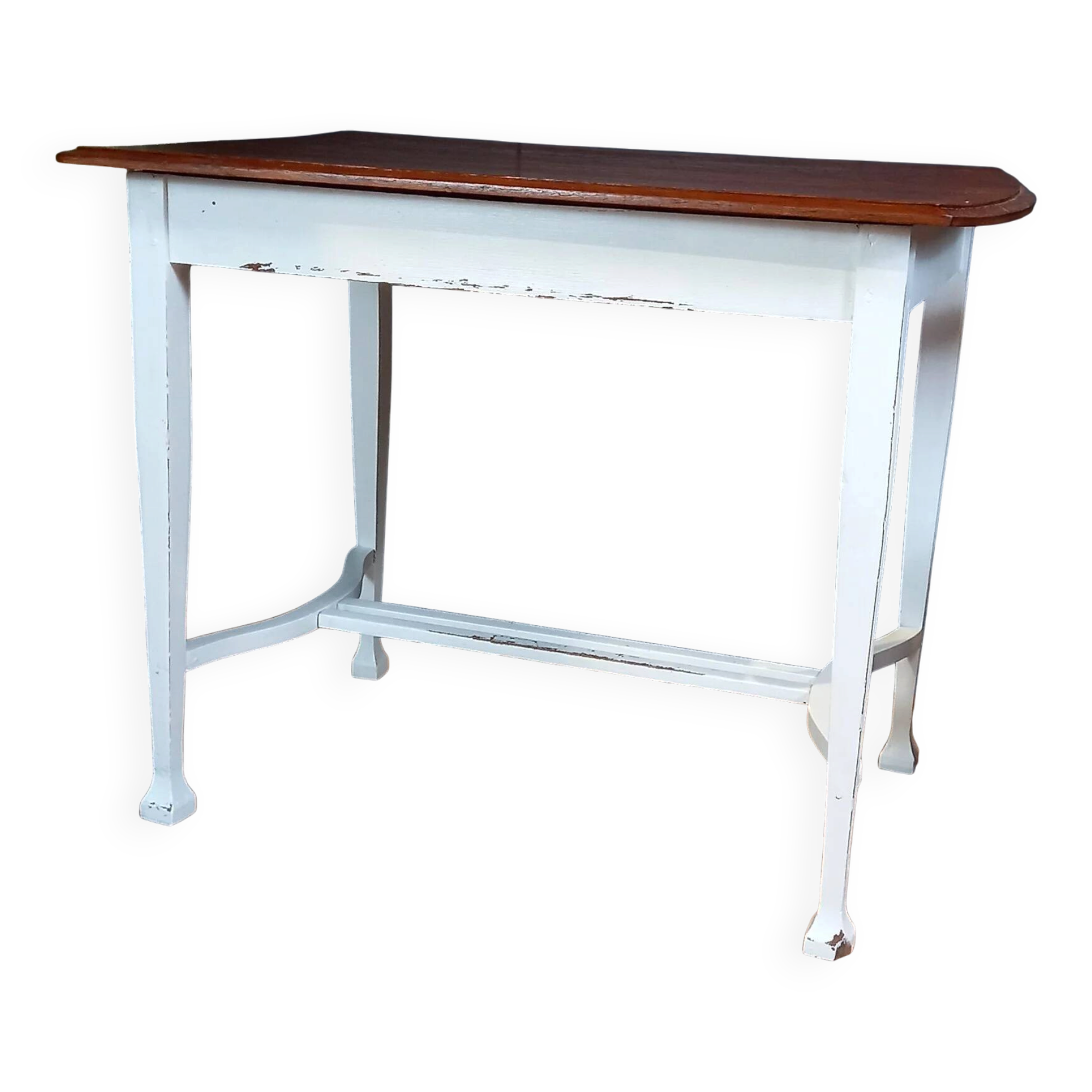 English dairy table With Graffiti on the Top