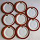 Art Deco dessert plates Henri Delcourt / Boulogne sur Mer / parakeet