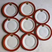 Art Deco dessert plates Henri Delcourt / Boulogne sur Mer / parakeet