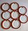 Art Deco dessert plates Henri Delcourt / Boulogne sur Mer / parakeet