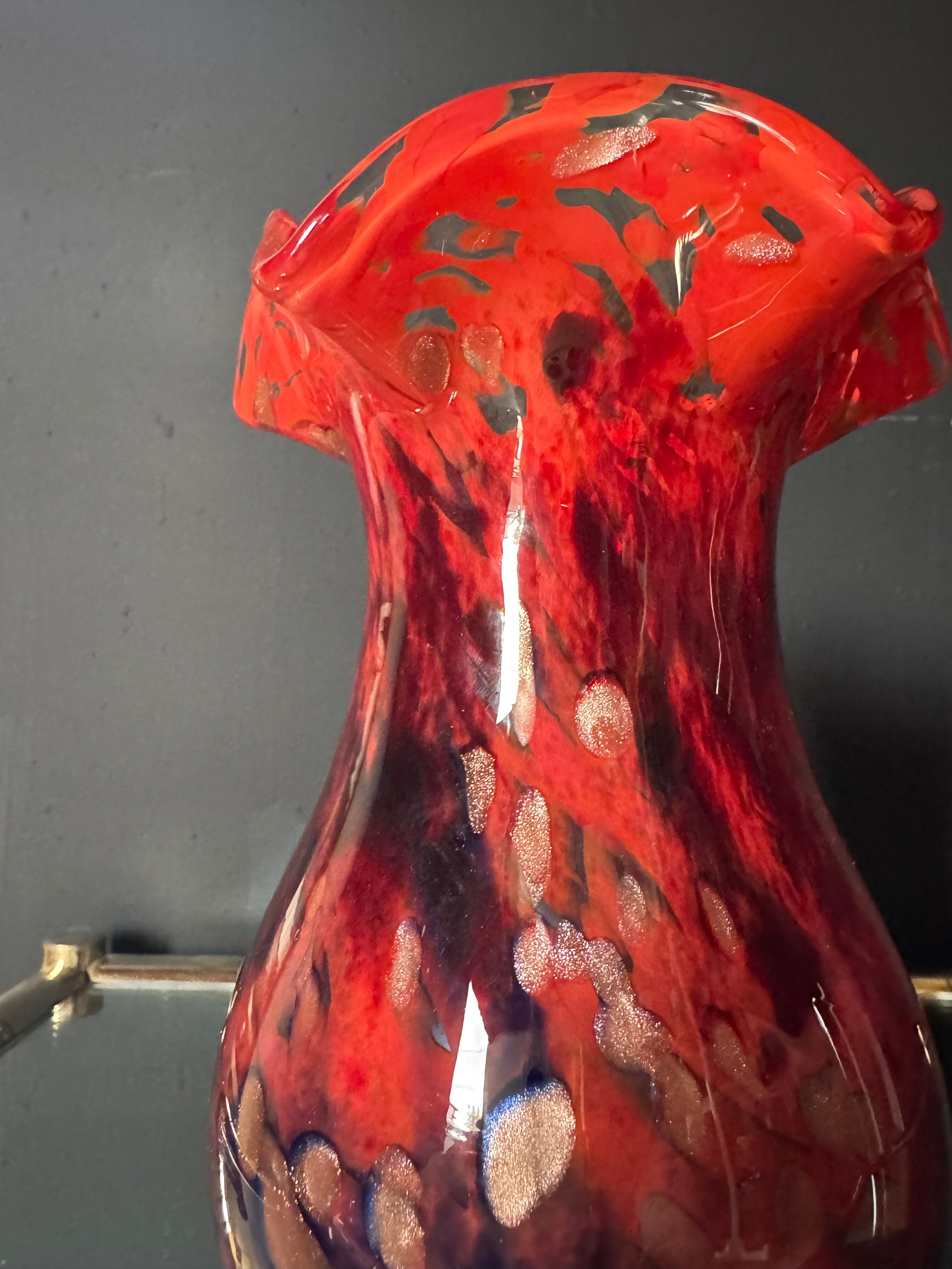 Vase verre de Murano années 70