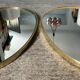 Pair of vintage free-form mirrors from the 60s and 70s