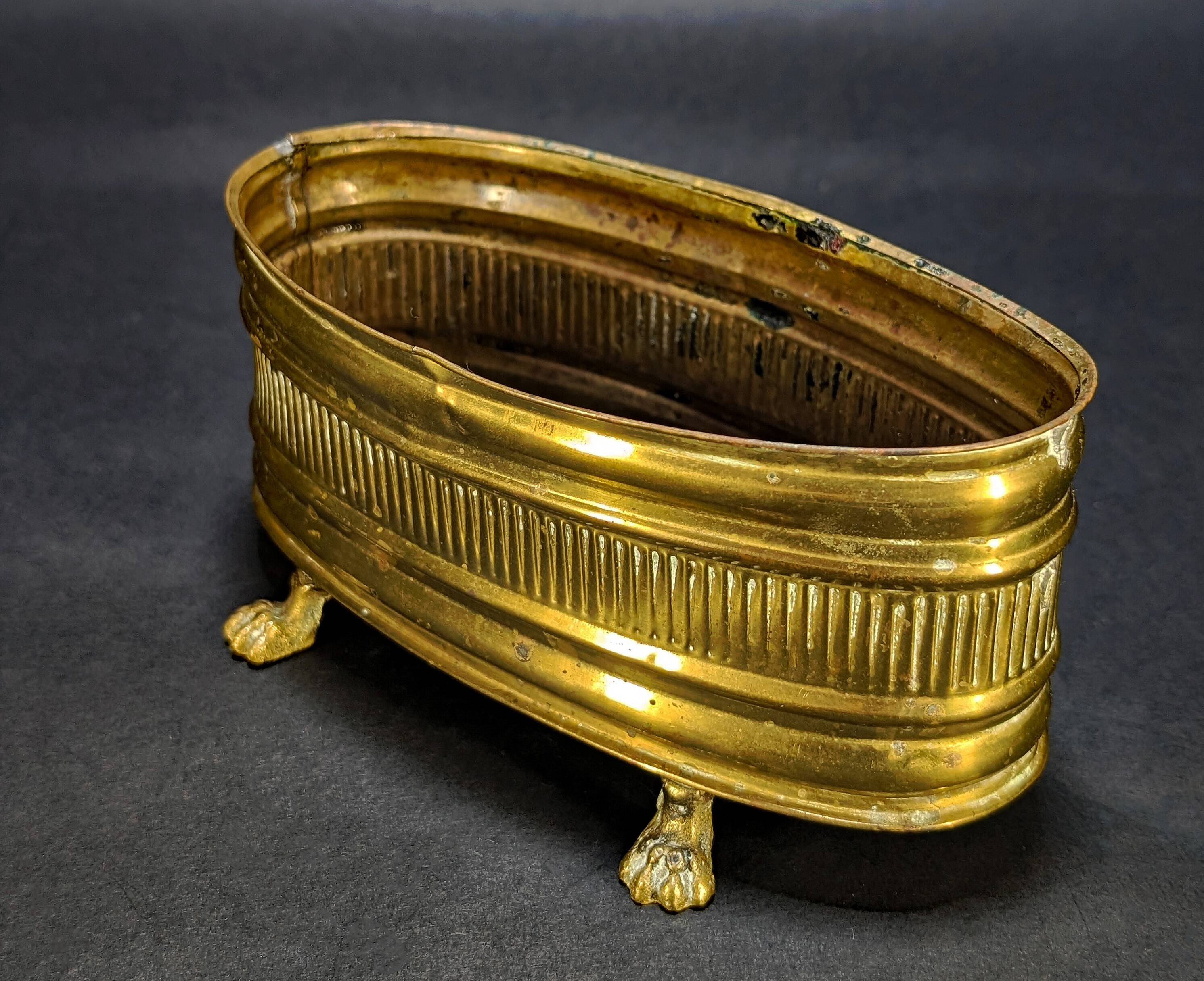 Small Brass Planter 19th Century