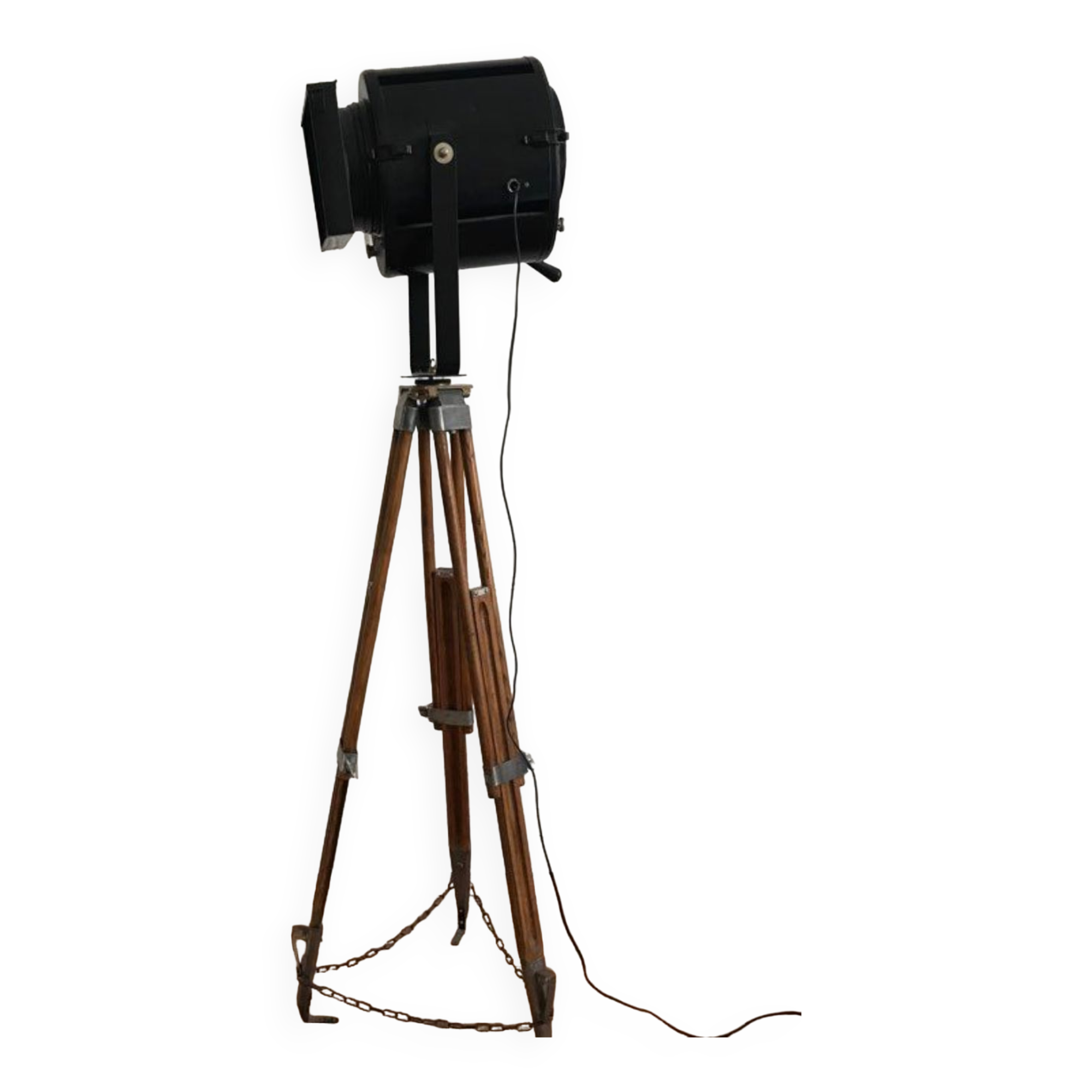 Industrial floor projector wood and metal
