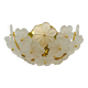 1 of 2 Floral Crystal Glass Wall Lamps by Ernst Palme