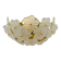 1 of 2 Floral Crystal Glass Wall Lamps by Ernst Palme