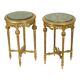 Tables d'appoint anciennes françaises en marbre de style Empire