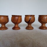 4 coquetiers en bois