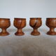 4 coquetiers en bois