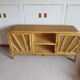 Buffet bas 2 portes -rotin tressé-bambou -cannage