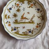 Assiette reproduction vieux moustier 18e siècle