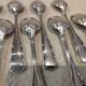 12 silver-plated metal teaspoons, Ercuis Valencay silversmith, 14.3cm