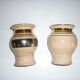 Georges Pelletier's beige-pink and gold ceramic vase